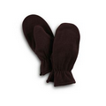 Maroon Fleece Zipper Mittens